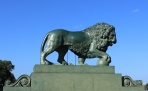 Львы Дворцовой пристани | Санкт-Петербург