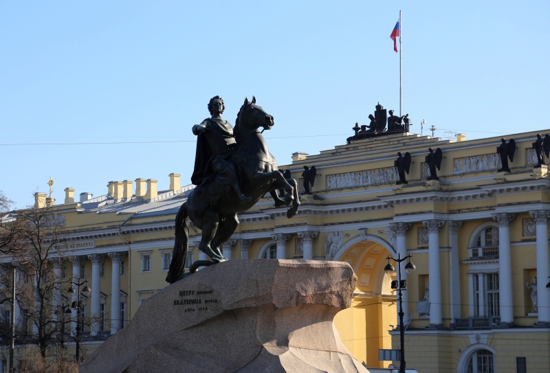 Медный всадник на Сенатской площади | Санкт-Петербург